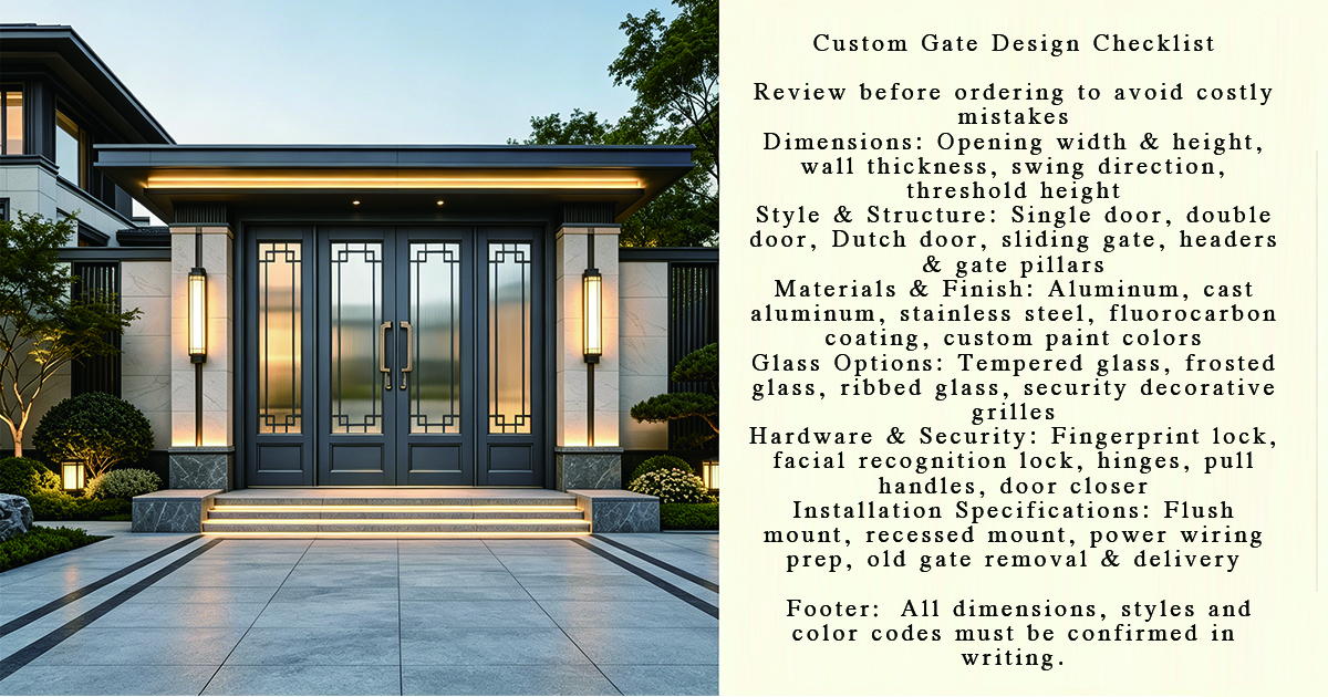 How to install a wrought iron driveway gate